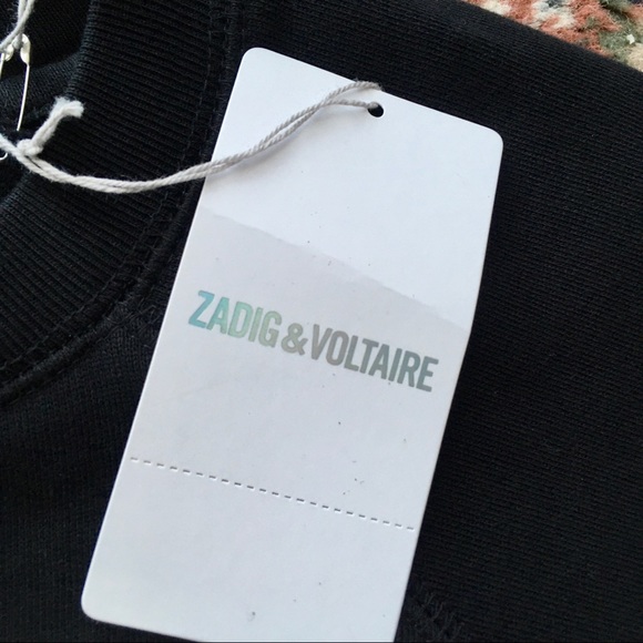 ZADIG & VOLTAIRE BNWT Gold Skull Sweatshirt Medium - Picture 7 of 10